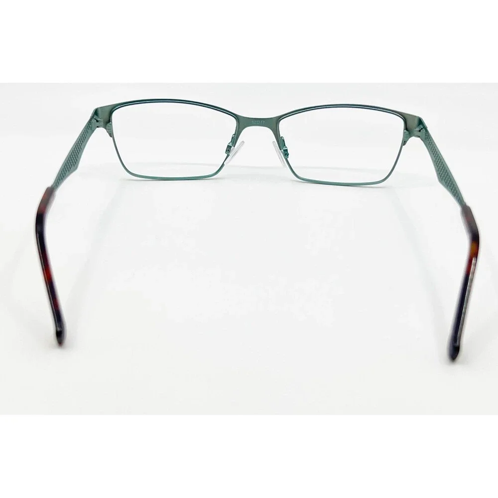 Project Runway Eyeglasses Women Teal Brown PR 128M 171 Rectangle 52-17-135